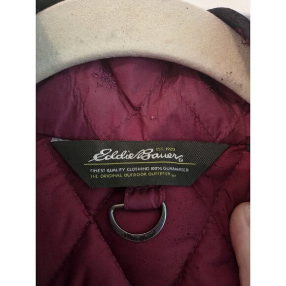 Eddie Bauer Primium Goose Down 650 Fill Puffer Vest Sz XL Quilted Snowflakes - Picture 5 of 13